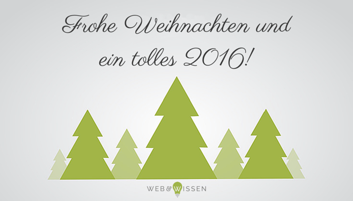 Web & Wissen wünscht Frohe Weihnachten
